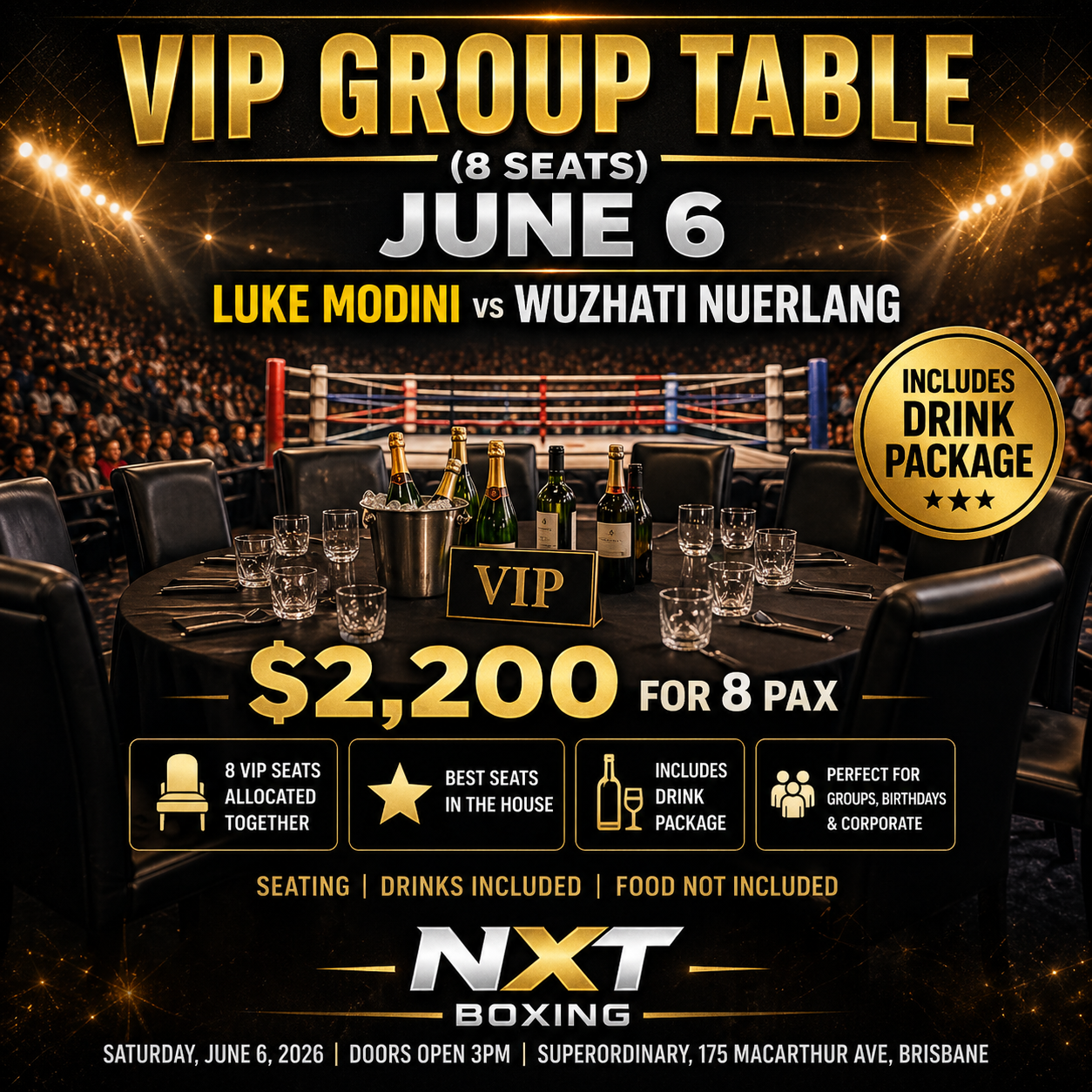 June 6 VIP Table 8 PAX