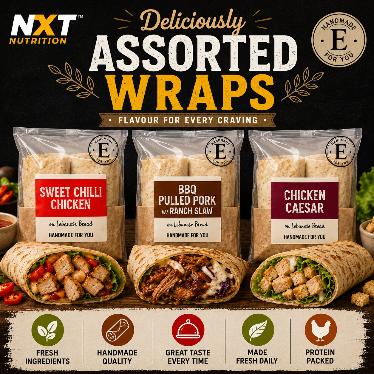 Wraps Assorted Flavours