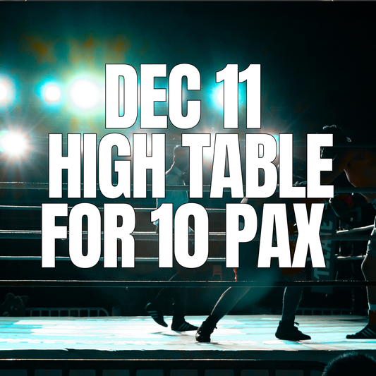 Dec 11 High Table | Drinks & Food inc. (4 people)
